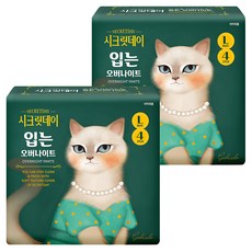 시크릿데이 입는 오버나이트 팬티형, 대형, 4개입, 2개