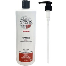NIOXIN 耐奧森 染髮專用頭皮護理洗髮露 4號, 1L, 1組