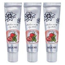 BOEMI 花粉詩境 潤唇膏, 水漾草莓, 15ml, 3件