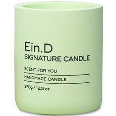 Aindie Pottery 手工簽名大豆蠟燭 370g, 1個, 薄荷+法國薰衣草