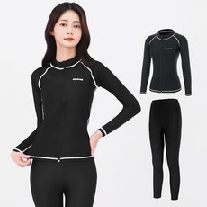 aquatica 女用拉鍊防曬上衣 AQAWJP23004 + 水域緊身褲套裝