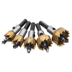 ETShop鍍鈦高速鋼板穿孔鑽頭 5件組, 1個