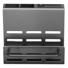 德利生活 廚房刀具餐具置物架 A6款 刀架 + 砧板架單杯帶桿, 槍灰色, 1組