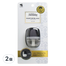 小林製藥 Sawaday Parfum Blanc 車用夾式芳香劑 - 清香 6ml, 2個