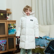 예일키즈 주니어 아동용 예일 에코퍼 후드 롱 패딩 YJCPJPE43334