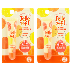 MENTHOLATUM 曼秀雷敦 輕柔恬漾潤唇凍膏 深度滋潤 修護乾裂雙唇 8g/條, 維他命, 2條