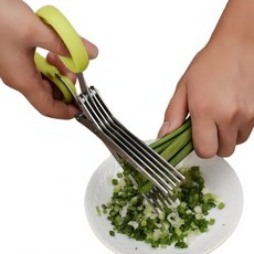 Living Philo多功能蔬菜切刀 5段萬用切菜刀剪刀, 綠色, 1個