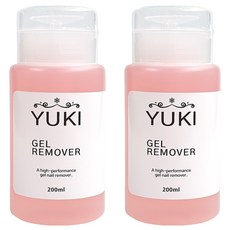 유키 펌프형 젤 리무버, 2개, 200ml