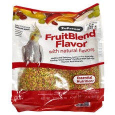 ZuPreem 路比爾 鳥類水果滋養大餐飼料, 天然水果口味，適用於中小型鸚鵡, 907g, 1包