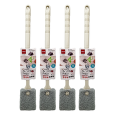 UdiLife 優的生活大師 hold 刷 菜瓜布馬桶刷 附吸盤壁掛 深入清潔無死角, C3287, 4支