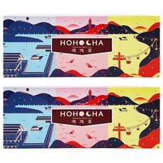 HOHOCHA 喝喝茶 風景立體茶包 Set, 台灣南投縣魚池鄉, 日月潭紅茶, 紅玉 3包 + 阿薩姆 2包 + 紅韻 2包 + 山茶紫芽 2包, 2盒
