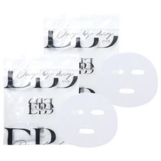 Daybyday DIY 棉質紗布面膜紙 50片, 白色, 2套