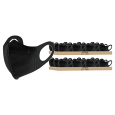 咪咪購物 成人寬耳帶黑色口罩80入 | 3D口罩 無痛粗耳帶口罩 寬帶口罩 寬耳口罩 立體口罩, 1入, 160片, 黑色