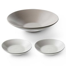 odense 質感圓盤組, 棕色, 白色, 1套