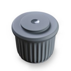 mommy's table 馬芬造型矽膠密封保鮮盒, 深灰色, S(250ml), 1個