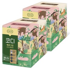 CODI 環保綠色面紙, 180張, 12盒