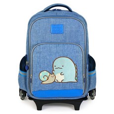 Sumikkogurashi 角落生物 童心樂學 會爬樓梯的書包 刺繡大圖拉桿大童書包