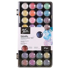 Mont Marte 蒙瑪特 Bellian 專家用珠光固體水彩圓頭筆組, 36色