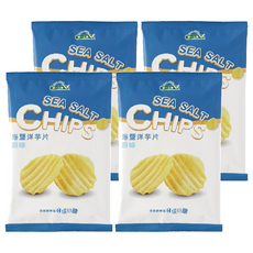 統一生機 海鹽洋芋片 原味, 50g, 4包