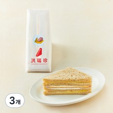 홍루이젠 호밀빵 햄치즈 샌드위치, 74g, 3개