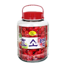 廚房水果酒玻璃瓶, 5L, 1個