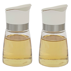 Kitensil Sinoglass 重力油瓶 白色, 2個, 160ml