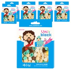UNIART Uni Block 耶穌積木 UB019, 混和顏色, 6個