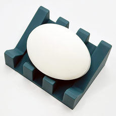 바코젤 논슬립 실리콘 비누받침, 블루 그린, 1개