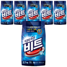 Beat 深層洗滌洗衣粉 一般洗衣機用, 2.7kg, 6包