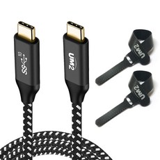 UM2 C to C PD 100W 高速充電線 CPD100W, 黑色, 1個, 1.2m