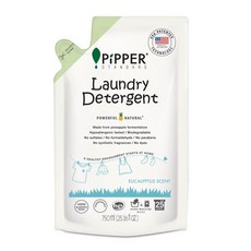 PiPPER STANDARD 沛柏 鳳梨酵素洗衣精 補充包 750ml 強效天然, 1包