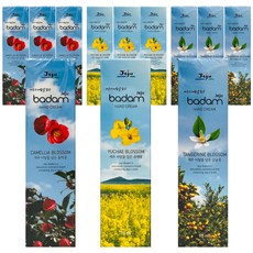 Jejubadam 護手霜 油菜花 70ml + 柑橘花 70ml + 山茶花 70ml 套組, 4個, 210ml