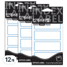 쁘띠팬시 일반 인덱스라벨 20-201B, 18개입, 12개