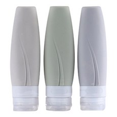 旅行多功能矽膠分裝瓶 90ml x 3件組 B型, 混合顏色, 1套