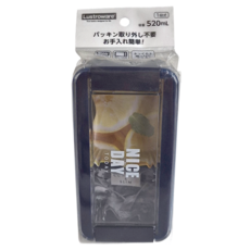 Lustroware 岩崎 防油汙微波便當盒 520ml, 藍色, 1個