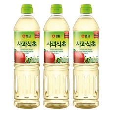 샘표 합성향 없는 사과식초, 900ml, 3개