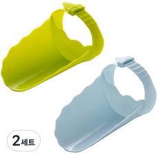 리버그린 벨트 수도꼭지 연장, 블루 + 그린, 2세트