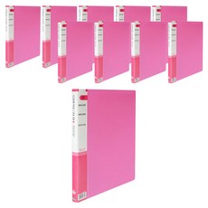 Heemang 透明文件夾 20頁, 粉紅色, 10個