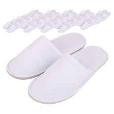HARUI 室內拖鞋 毛巾布 D, 白色