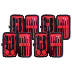 손톱깎이 8종 세트 소형, 검정, 4세트