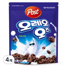 오레오오즈 시리얼, 250g, 4개