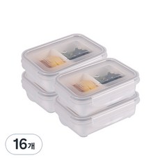 제오닉 나눔 찬통 2칸 480ml, 16개, 480ml용기4개,칸칸이8개