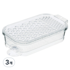 inomata 吸附式可分離磨泥板, 3個, 透明