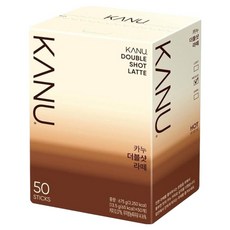 KANU 漸層奶香雙拿鐵咖啡 13.5g 口感滑順 香氣濃郁 方便攜帶, 50條, 1盒
