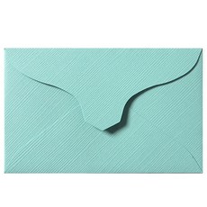 粉彩迷你名片信封, 藍色, 100個