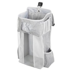 JOYMULTI 多功能嬰兒床邊收納掛袋, 23 x 44.6cm, 灰色, 1個