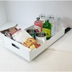 Dalroty 收納達人 滑動層架 多功能抽屜, 白色, 1個