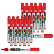 PENMAX 白板筆 209, 紅色的, 24個
