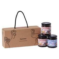 슈퍼잼 스트로베리 잼 212g x 2p + 블루베리앤블랙커런트 212g 선물세트, 636g, 1세트