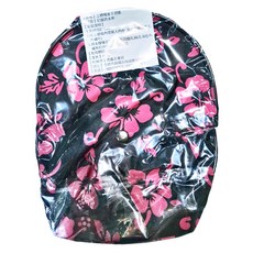 Junying Fang 立體機車手把套, 尼龍防水布, 黑桃花, 1雙